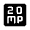 20mp Fill Icon from Rounded Fill - Material Symbols Set