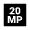 20mp Fill Icon from Sharp Fill - Material Pro Set