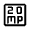 20mp Icon from Outlined Line - Material Symbols Set