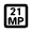 21mp Icon from Rounded Line - Material Pro Set