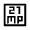 21mp Icon from Sharp Line - Material Symbols Set