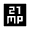 21mp Fill Icon from Sharp Fill - Material Symbols Set