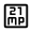 21mp Icon from Outlined Line - Material Symbols Set