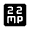 22mp Fill Icon from Rounded Fill - Material Symbols Set
