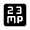 23mp Fill Icon from Rounded Fill - Material Symbols Set
