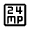 24mp Icon from Outlined Line - Material Symbols Set