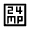24mp Icon from Sharp Line - Material Symbols Set