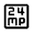 24mp Icon from Rounded Line - Material Symbols Set
