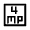 4mp Icon from Sharp Line - Material Symbols Set