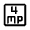 4mp Icon from Outlined Line - Material Symbols Set
