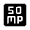 50mp Fill Icon from Outlined Fill - Material Symbols Set