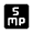 5mp Fill Icon from Rounded Fill - Material Symbols Set