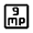 9mp Icon from Rounded Line - Material Symbols Set
