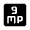 9mp Fill Icon from Rounded Fill - Material Symbols Set