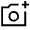 Add A Photo Icon from Sharp Line - Material Symbols Set