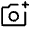 Add A Photo Icon from Rounded Line - Material Symbols Set