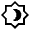 Brightness 4 Icon from Outlined Line - Material Symbols Set