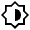 Brightness 6 Fill Icon from Outlined Fill - Material Symbols Set