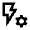 Flash Setting Gear Icon from Sharp Line - Material Pro Free Set