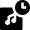 Playlist Clock Icon from Nova Solid Set