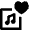 Playlist Favorite Heart Icon from Nova Line Set