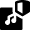 Playlist Security Shield Icon from Nova Solid Set