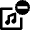 Playlist Subtract Remove Icon from Nova Line Set