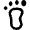 Police Footprint Icon from Nova Line Set