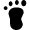 Police Footprint Icon from Nova Solid Set