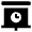 Presentation Clock Icon from Nova Solid Set