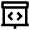 Presentation Code Bracket Icon from Nova Line Set