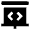 Presentation Code Bracket Icon from Nova Solid Set