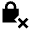 Encryption Off Fill Icon from Sharp Fill - Material Pro Set