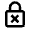 Encryption Off Icon from Outlined Line - Material Pro Set