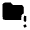 Folder Alert Fill Icon from Rounded Fill - Material Pro Set
