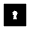 Keyhole Square Fill Icon from Sharp Fill - Material Pro Set