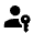 Passkey Icon from Outlined Line - Material Symbols Set