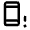 Phonelink Alert Icon from Rounded Line - Material Pro Set