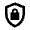 Shield Lock Icon from Sharp Line - Material Pro Set