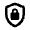 Shield Lock Icon from Rounded Line - Material Pro Set
