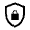 Shield Lock Icon from Sharp Line - Material Symbols Set