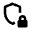 Shield Locked Icon from Outlined Line - Material Pro Set