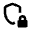 Shield Locked Icon from Rounded Line - Material Pro Set