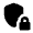 Shield Locked Fill Icon from Rounded Fill - Material Pro Set