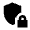 Shield Locked Fill Icon from Sharp Fill - Material Pro Set