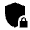 Shield Locked Fill Icon from Sharp Fill - Material Symbols Set