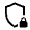 Shield Locked Icon from Outlined Line - Material Symbols Set