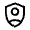 Shield Person Icon from Sharp Line - Material Symbols Set