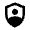 Shield Person Icon from Sharp Line - Material Pro Set