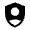 Shield Person Fill Icon from Sharp Fill - Material Symbols Set